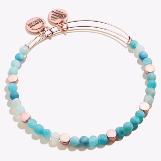Alex and Ani Coastal Beaded Bangle, Nautical Blue