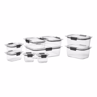 Rubbermaid Brilliance Food Storage Containers (Set of 18)