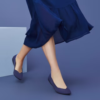 Rothy's Maritime Navy Flat