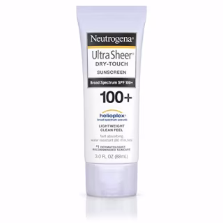Neutrogena Ultra Sheer Dry-Touch Water Resistant and Non-Greasy Sunscreen Lotion with Broad Spectrum SPF 100+, 3 fl. oz