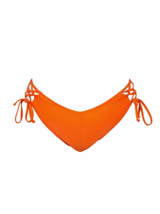 Neon Orange Side Tie Bottom