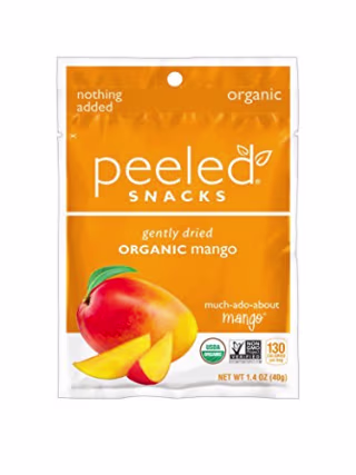 Peeled Snacks Organic Dried Fruit, Mango, 1.4 Ounce (Pack of 10)