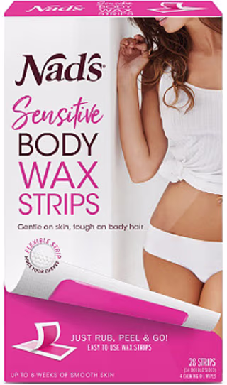Nads Natural Sensitive Body Wax Strips