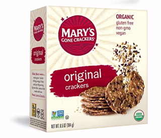Mary's Gone Crackers Original Crackers, Organic Brown Rice, Flax & Sesame Seeds (Pack of 6)