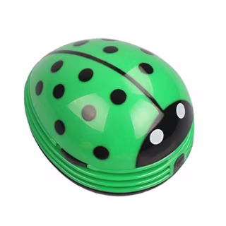 Cute Portable Beetle Ladybug Cartoon Mini Desktop Vacuum Desk Dust Cleaner Crumb Sweeper