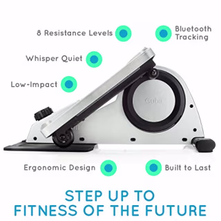 Cubii Pro - Seated Under-Desk Elliptical - Get Fit While You Sit - Bluetooth Enabled, Sync with Fitbit and Apple HealthKit - Whisper-Quiet - Adjustable Resistance - Easy to Assemble