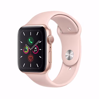 Apple Watch Series 5 (GPS, 44mm) - Gold Aluminum Case with Pink Sport Band