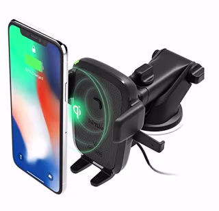 iOttie Easy One Touch Wireless Qi Fast Charge Car Mount Kit || Fast Charge: Samsung Galaxy S10 S9 Plus S8 S7 Edge Note 8 5 | Standard Charge: IPhone X 8 Plus & Qi Enabled Devices | + Dual Car Charger
