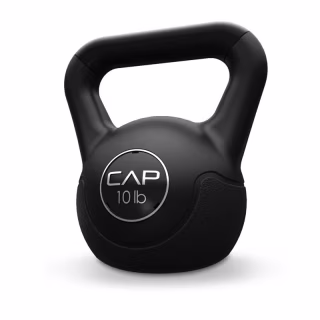 CAP Barbell Vinyl Kettlebell, Black