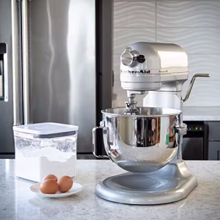 KitchenAid KG25H0XMC Professional HD Series Stand Mixer, 5 Qt, Metallic Chrome