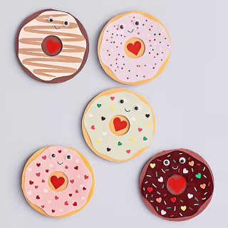 Donut Valentine Card Kit