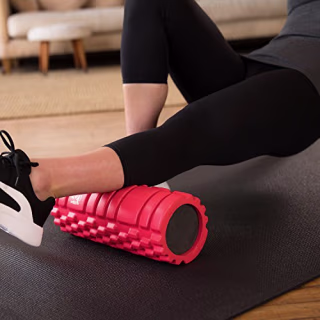 321 STRONG Foam Roller - Medium Density Deep Tissue Massager for Muscle Massage and Myofascial Trigger Point Release, with 4K eBook - Red