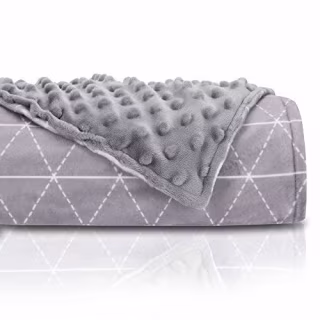 rocabi 20 lbs Adult Weighted Blanket & Cover Luxury Set (60"x80") A Queen Heavy Weighted Comforter for a Person Between 170-220 Pounds Using Premium Glass Beads & Soft Minky Removable Cover