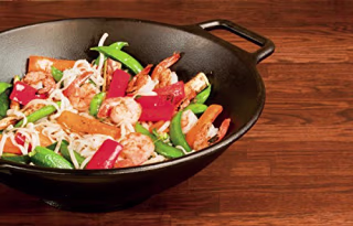 Lodge Cast Iron Wok Pan