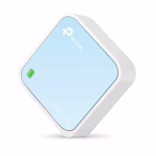TP-Link N300 Wireless Portable Nano Travel Router - WiFi Bridge/Range Extender/Access Point/Client Modes, Mobile in Pocket(TL-WR802N)