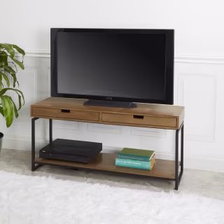 Better Homes & Gardens Juno Natural Wood Console Table with Drawers