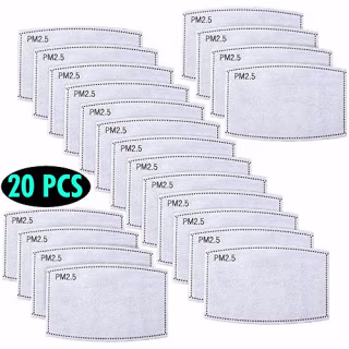 OUBA 20 PCS Activated Carbon Filters Meltblown Non-Woven Cloth 5 Layers Filters