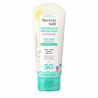 Aveeno Kids Continuous Protection Zinc Oxide Mineral Sunscreen