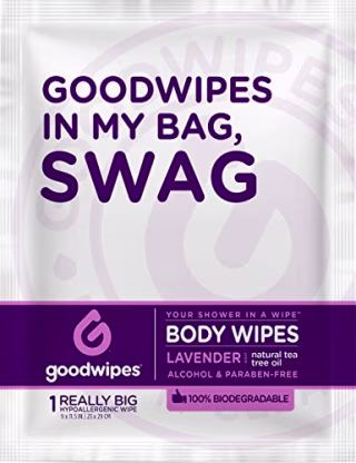 Goodwipes Body Wipes. Best Running Gear 2021.
