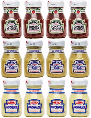 Heinz Glass Condiment Miniatures