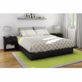 South Shore Basics Platform Bed with Molding