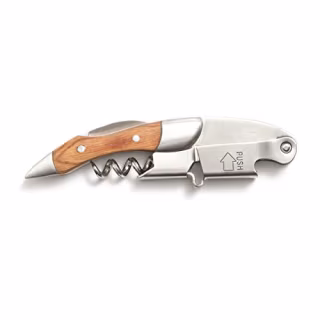 Prestige By Coutale Sommelier Spring-Loaded Double Lever Waiter's Corkscrew