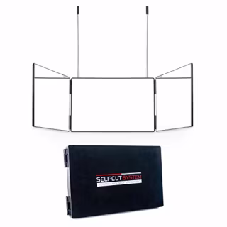 Self-Cut System Three-Way Mirror