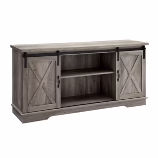 Modern Farmhouse Wood TV Stand - 58 Inch