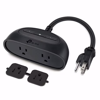 Kasa Smart KP400 Outdoor Smart Plug by TP-Link, Smart Home Wi-Fi Outlet with 2 Sockets, Works with Alexa & Google Home, No Hub Required, Remote Control, Sunset & Sunrise Offset