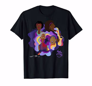 Mens Disney Pixar SOUL 'The Village' by Bee Harris & HUE T-Shirt