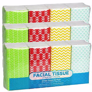 Funwares Store Pocket Sized Travel Facial Tissue (24-pack)