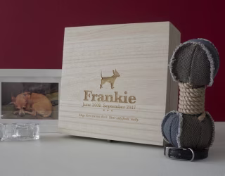 Personalized Dog Memorial Box