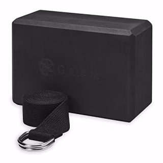 Gaiam Yoga Block & Strap, Best yoga outfits and accessories, according to a personal trainer