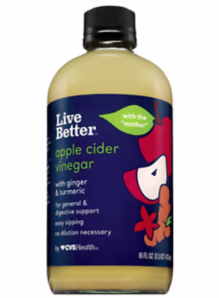 Live Better Apple Cider Vinegar. 2021 Product of the Year.