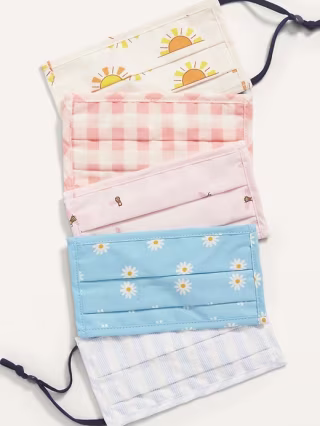Old Navy Triple-Layer Cloth Pleated Face Masks for Kids