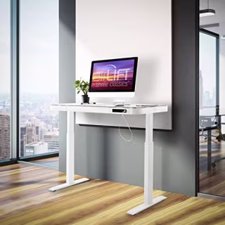 Seville Classics Airlift Height Adjustable Electric Desk