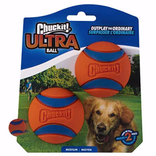 ChuckIt! Ultra Ball, Medium (2.5 Inch) 2 Pack. Best National Pet Day Gifts 2021.