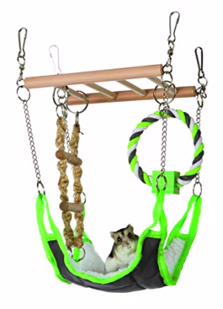 TRIXIE Pet Products 6298 Suspension Bridge, Green, 17 x 22 x 15cm. Best National Pet Day Gifts 2021.