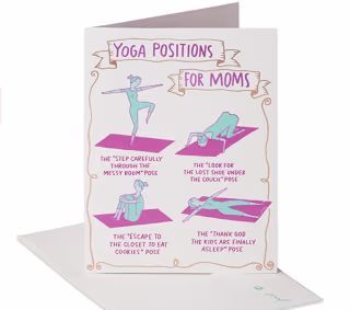 American Greetings Yoga Mother's Day Card. Best Mother's Day cards in 2021.