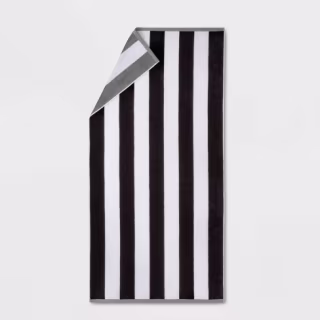 Reversible Cabana Striped Beach Towel - Sun Squad(TM). Best Affordable Beach Towels 2021.