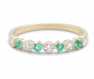 L. Priori Jewelry Charlotte Gemstone Ring in Emerald