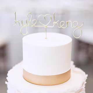 Fox Blossom Custom Wire Cake Topper