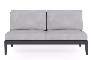 Outer Aluminum Outdoor Armless Loveseat