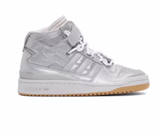 ADIDAS X IVY PARK Silver Forum Mid Sneakers. Best Gender-Fluid Collections to Shop 2021.