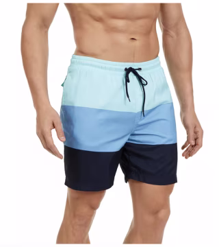 Club Room Men's Colorblocked Swim Trunks