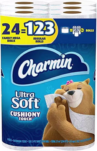 Charmin Ultra Soft Cushiony Touch Toilet Paper