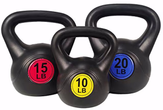 BalanceFrom Wide Grip Kettlebell Weight Set
