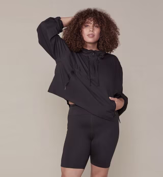 Girlfriend Collective Hummingbird Half Zip Windbreaker (