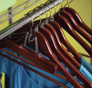 Honey-Can-Do Cherry Wood Hangers