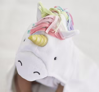 Unicorn Rainbow Baby Hooded Towel